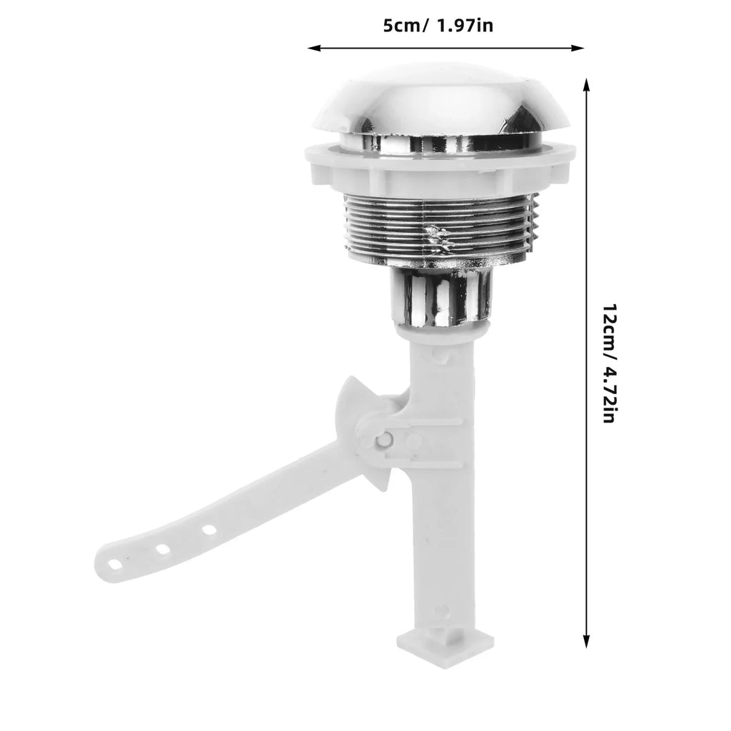 Push Button Toilet Flush Kits Rods Round Valve Seat Water Tank Home