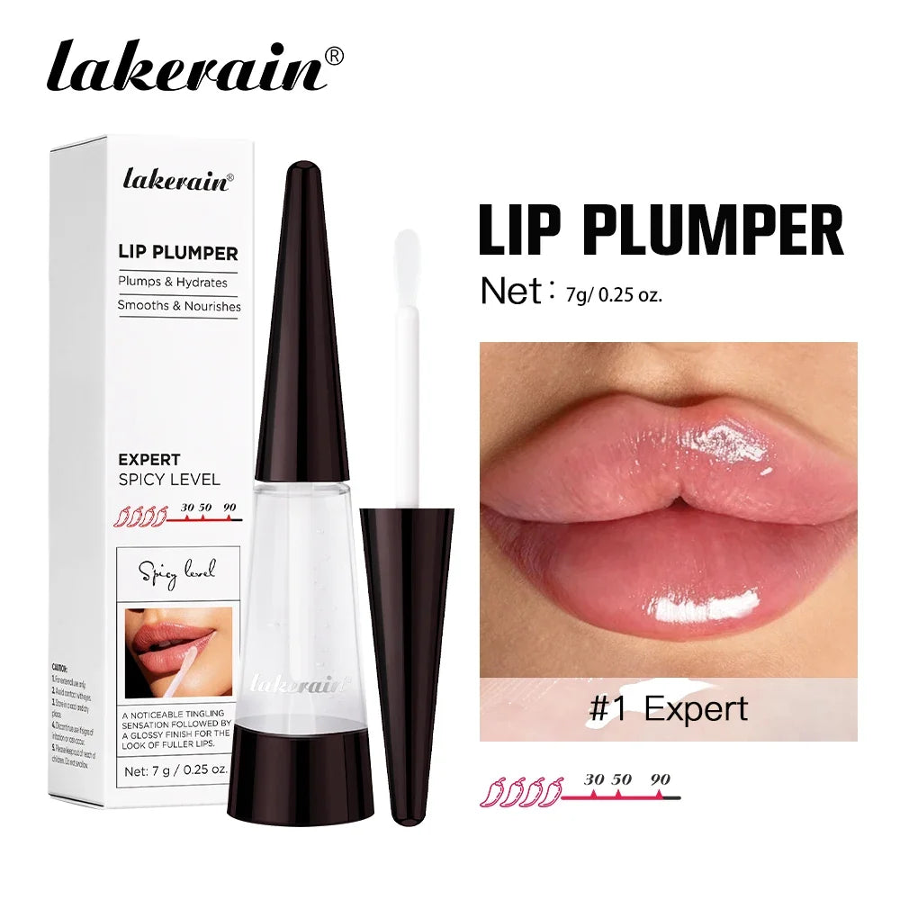 Lakerain Lip Plumper Gloss Oil – Volumizing Hydrating Lip Oil