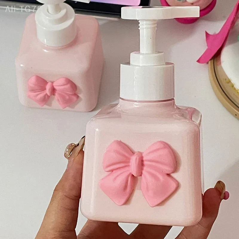 200ml Bow-Shaped Refillable Pump Soap Dispenser Bottle