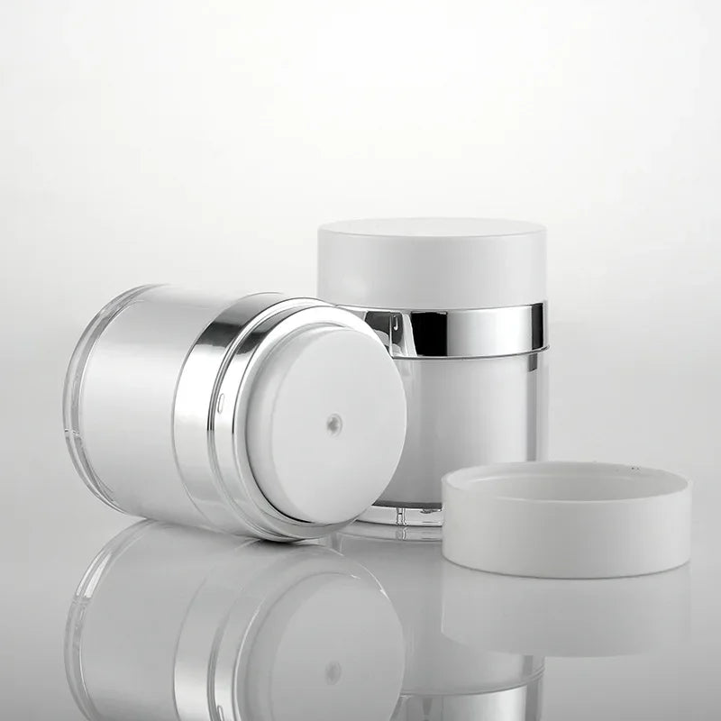 Airless Pump Jar – Refillable Acrylic Cream Bottle 15/30/50ml
