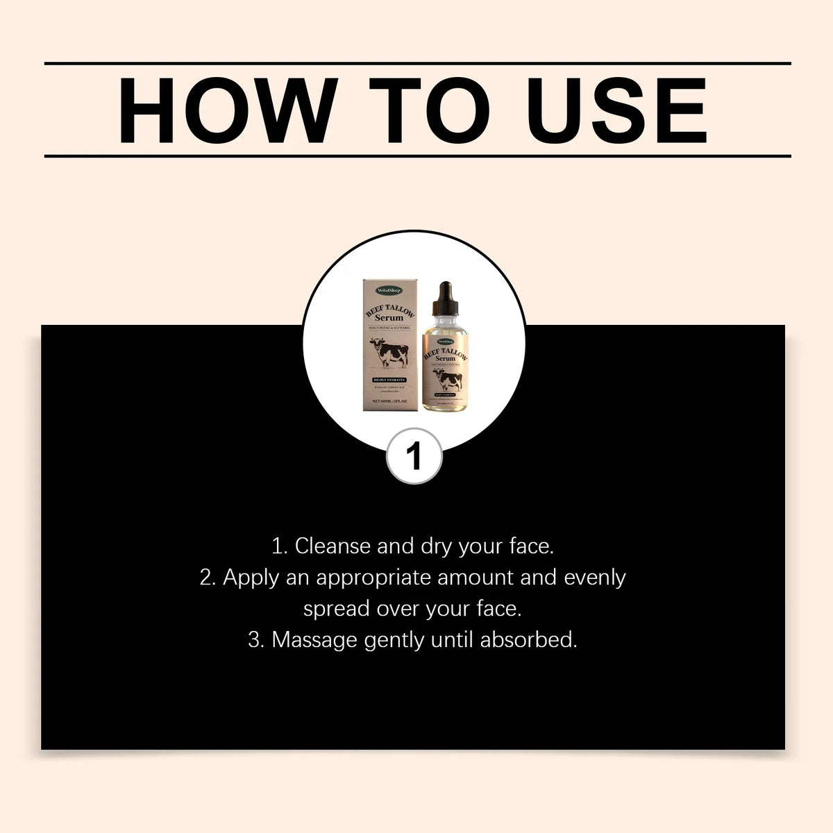 WOODSLEEP Beef Tallow Face Serum – Hydrating & Brightening