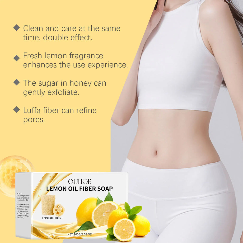 Lemon Exfoliating Shower Soap – Oil Control & Deep Cleansing