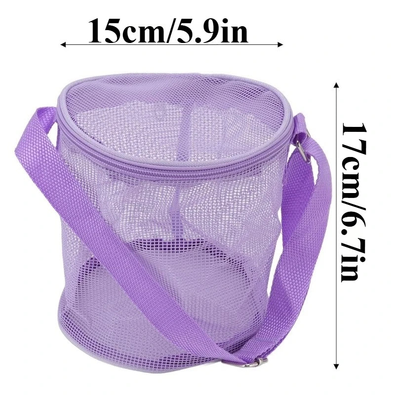 Foldable Mesh Beach Bag | Shell & Toy Storage for Kids