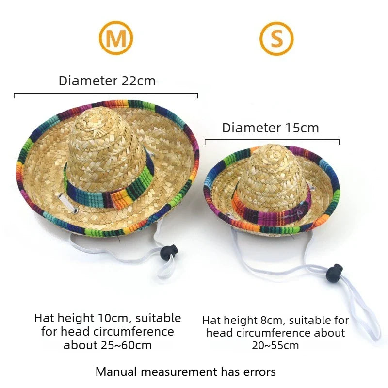 Adjustable Sun Hat for Cats & Dogs – Breathable Summer Pet Hat