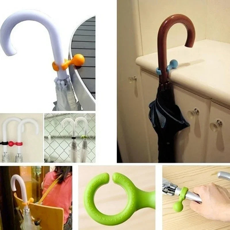 3-Pack Colorful Umbrella Hook Holder Bracket & Storage Rack
