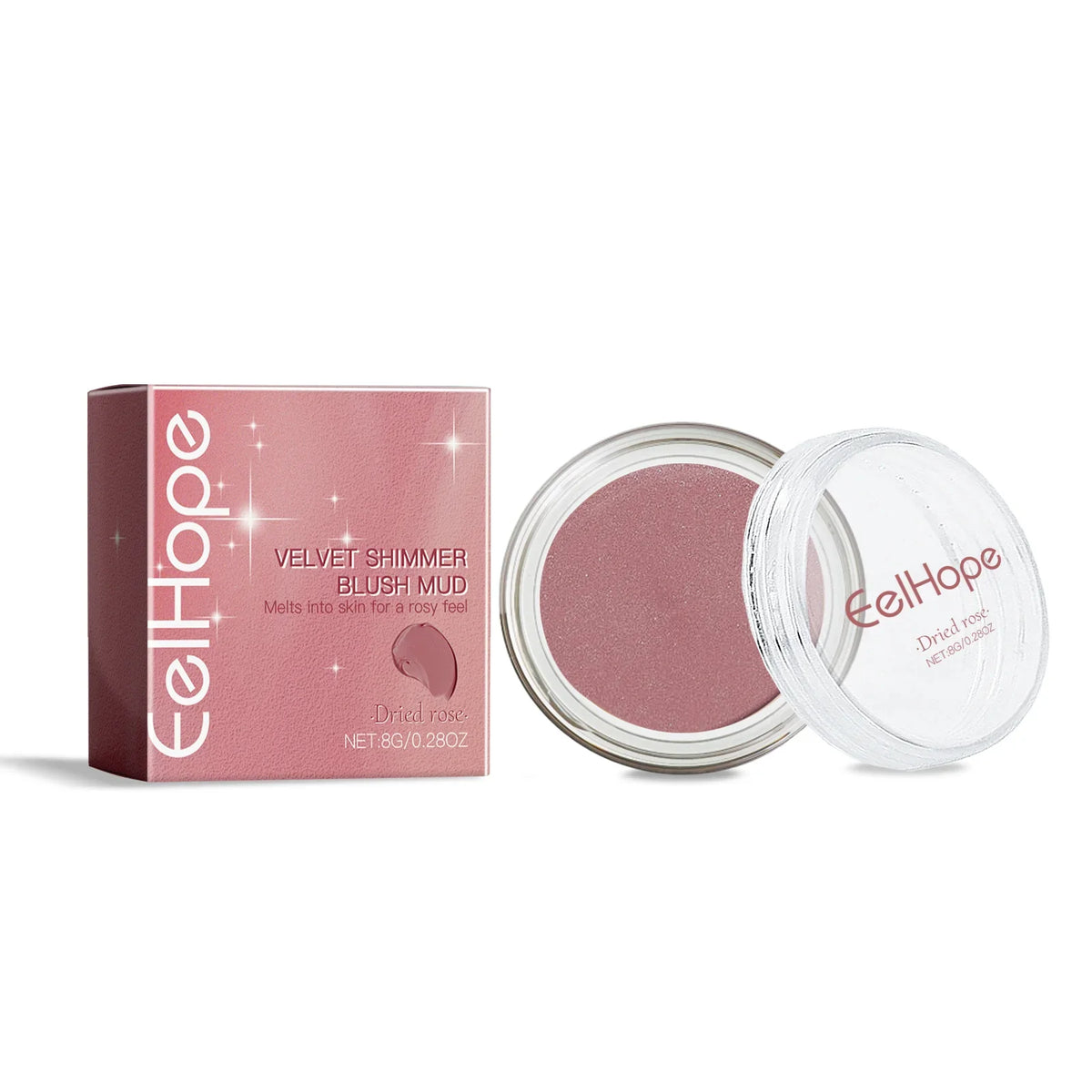 EELHOPE Velvet Shimmer Blush Mud – Cream Cheek Color Makeup