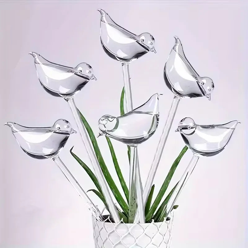 Bird-Shaped Self-Watering Globes 5 Pack – Automatic Plant Drip