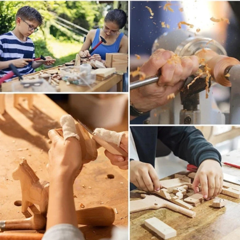 5-Pack Basswood Carving Blocks – Unfinished Whittling Wood DIY