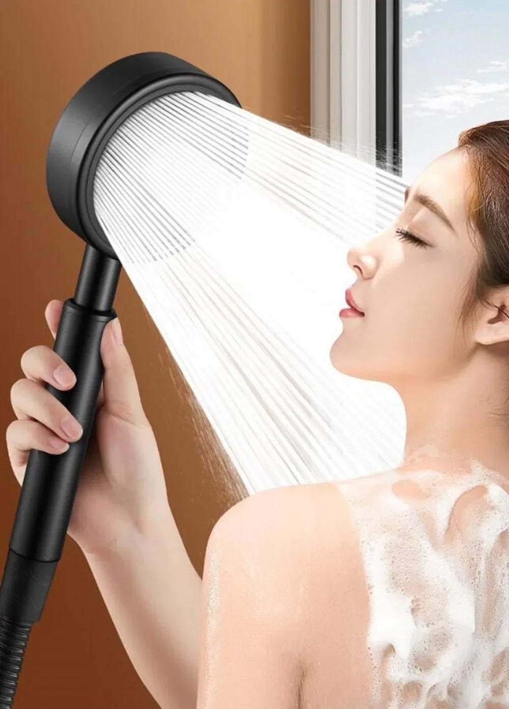 High-Pressure Handheld Shower Head | Water Saving Rainfall Sprayer