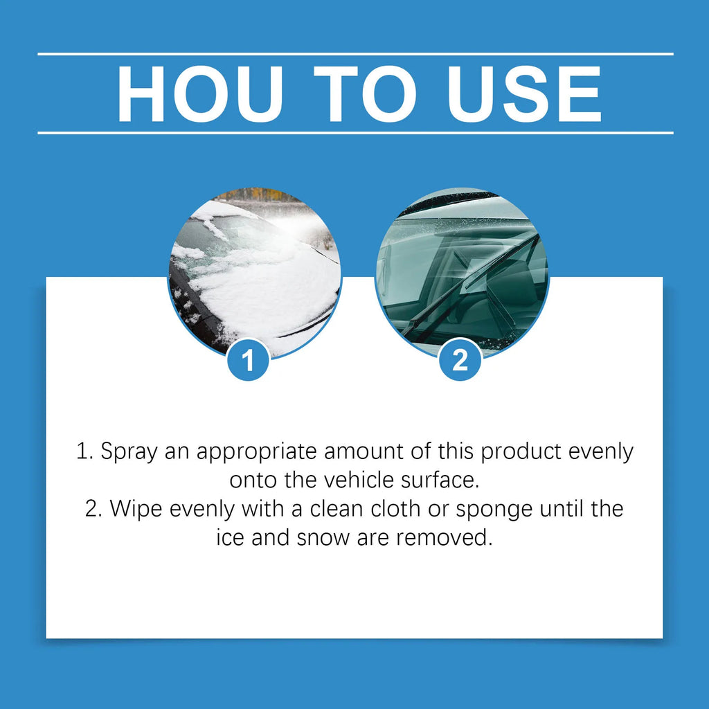 Car Windshield Deicer Spray – Fast Ice & Frost Remover 100ml