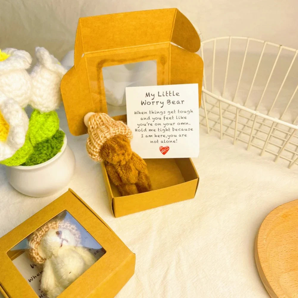 Mini Pocket Bear Hug in a Box | Handmade Plush Bear Gift Set