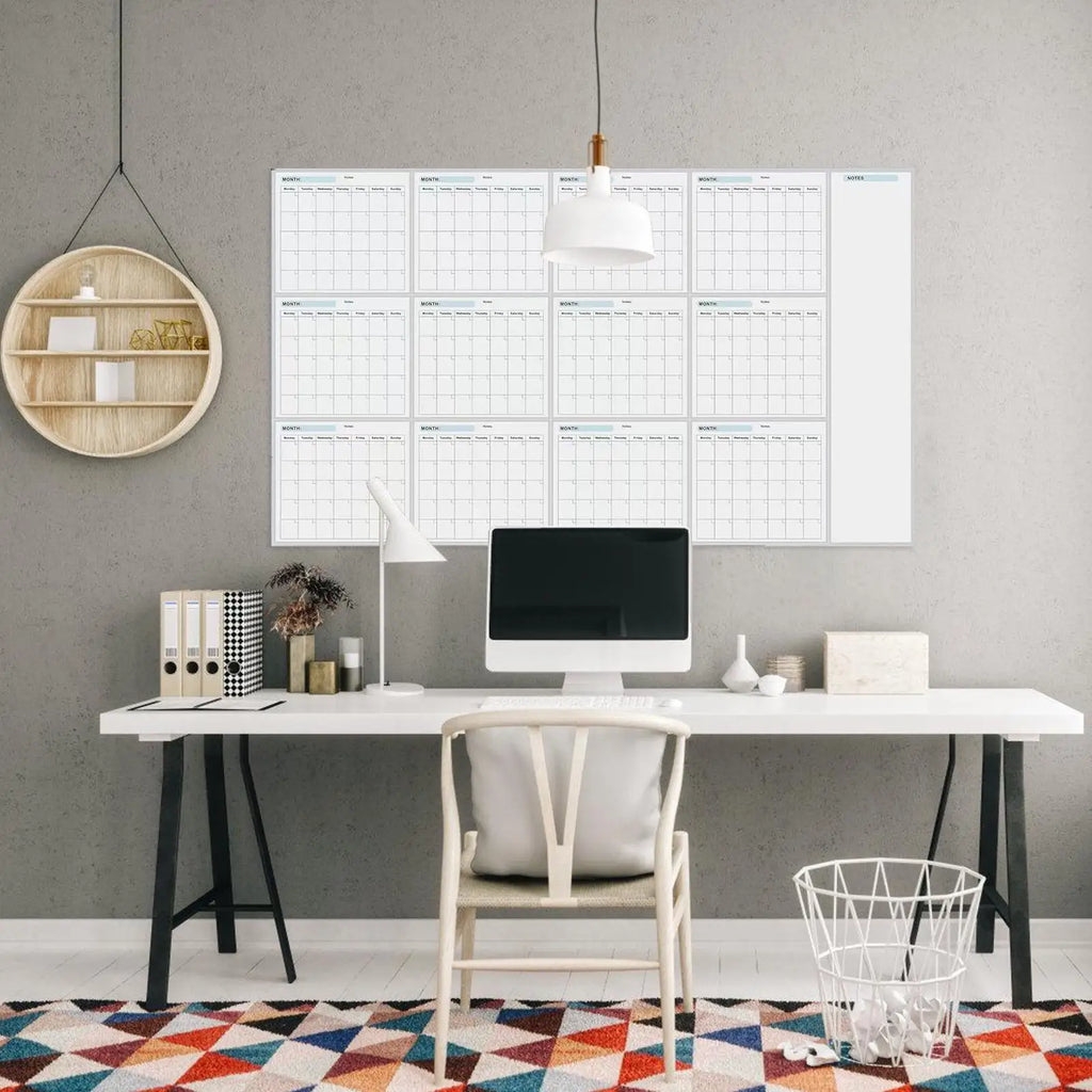 Giant Dry Erase Wall Calendar – Undated 150×85cm Planner