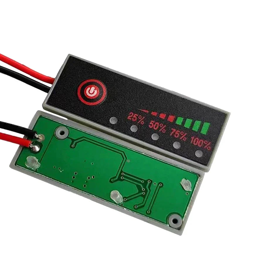 LiPo Battery Capacity Indicator 1S–7S | 5-LED Voltage Tester