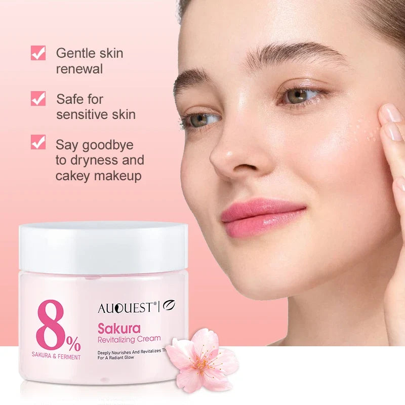 AUQUEST Retinol Serum & Sakura Cream Anti-Aging Set