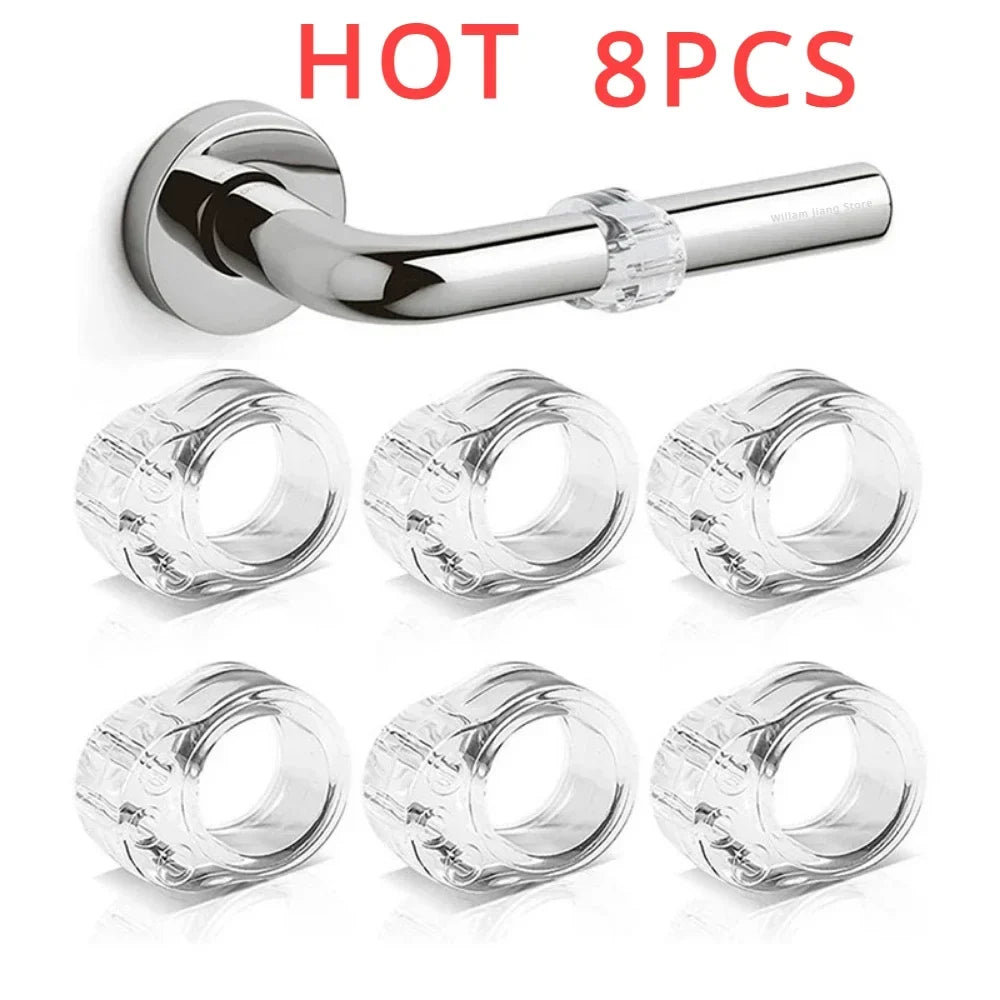 Transparent PVC Door Handle Bumper – Wall & Furniture Guard