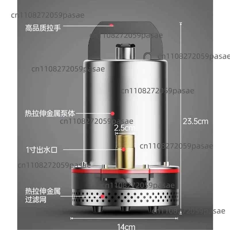 DC Submersible Pump 12V–72V | Agricultural Irrigation Pump