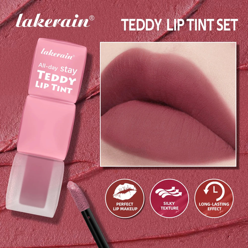 Lakerain Matte Lip Tint – Waterproof, Long-Lasting, Non-Transfer