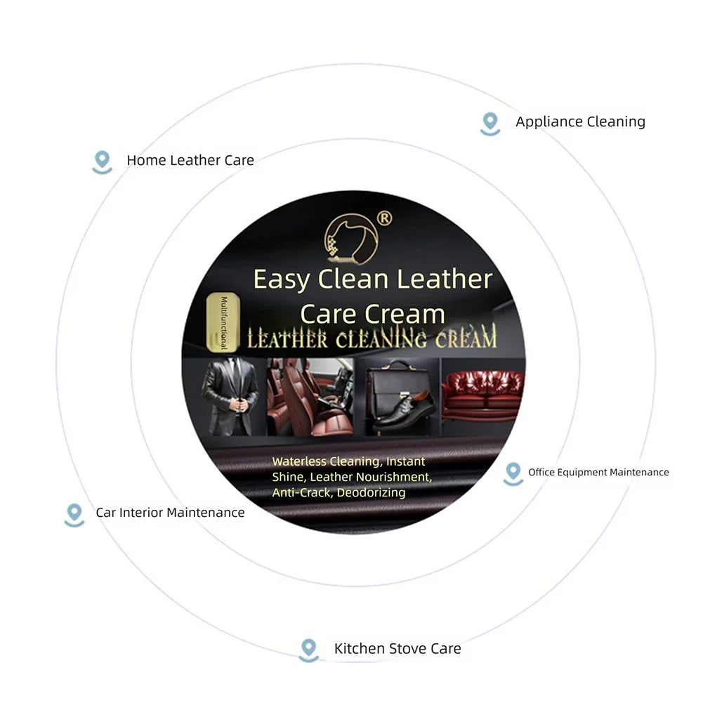 Multipurpose Leather Cleaner & Repair Cream – 160g Paste