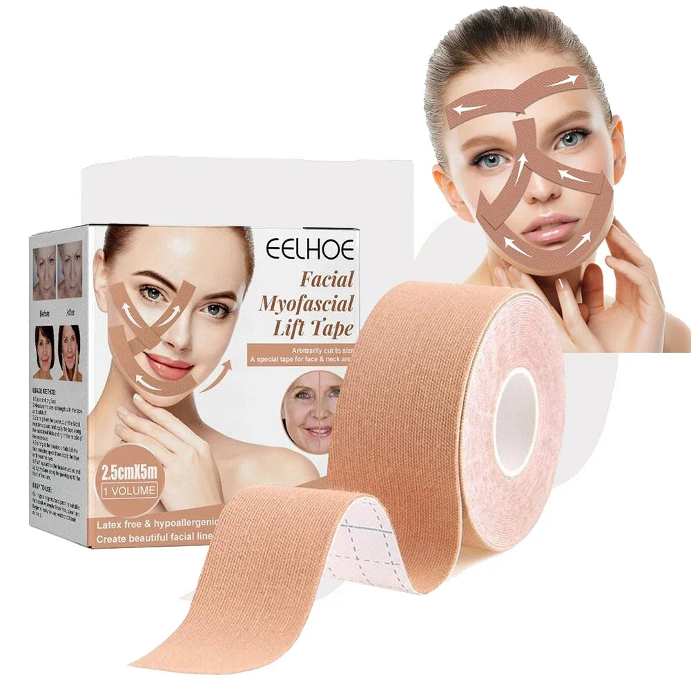 2-Roll Myofascial Face Lift Tape – Firm & Tighten Skin