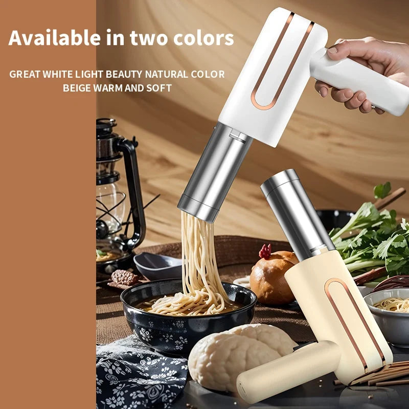 HOMEFISH Cordless Electric Noodle Maker – Portable Noodle Press