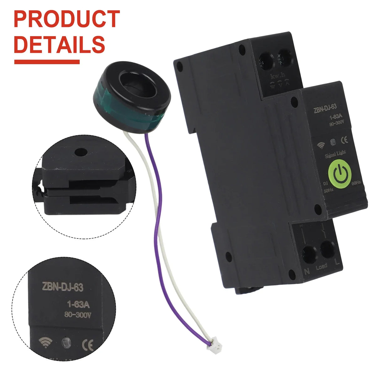Tuya ZigBee Smart Circuit Breaker 63A – Remote Energy Meter