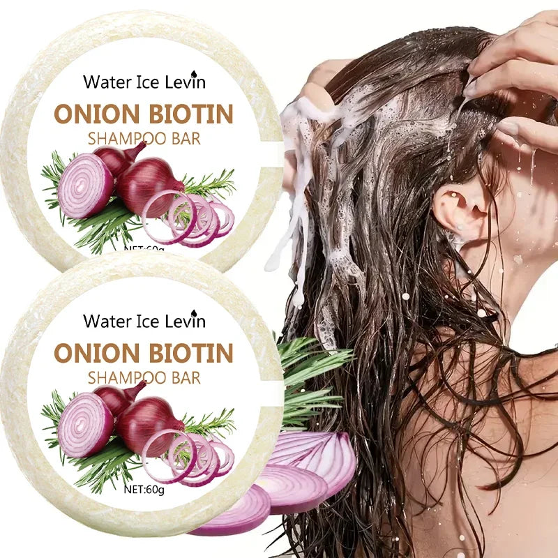 Onion & Biotin Shampoo Bar 60g | Rosemary, All Hair Types
