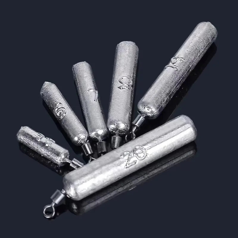 15-Piece Drop Shot Sinker Kit – 3.5g to 20g Fishing Weights