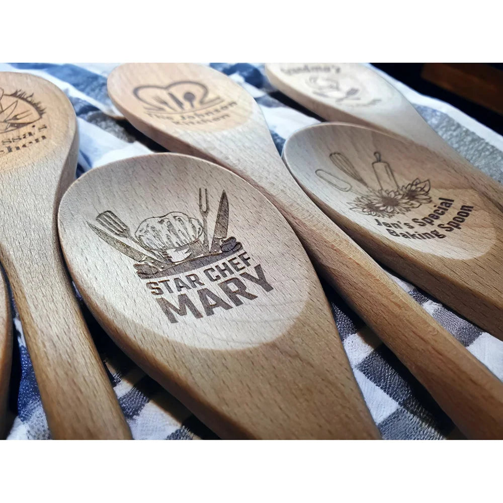 Custom Engraved Wooden Spoon | Personalized Kitchen Gift