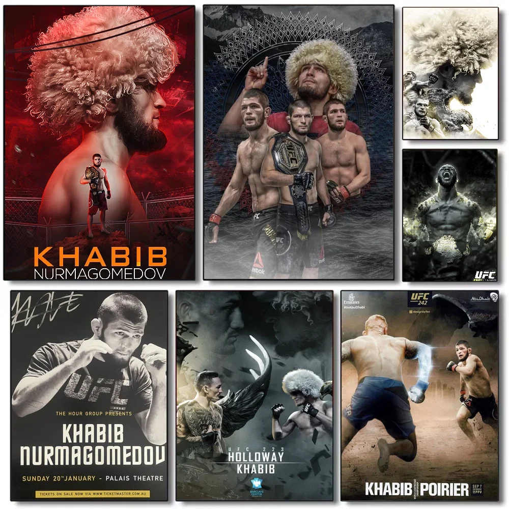 Khabib Nurmagomedov UFC Poster – HD Waterproof PVC Wall Art