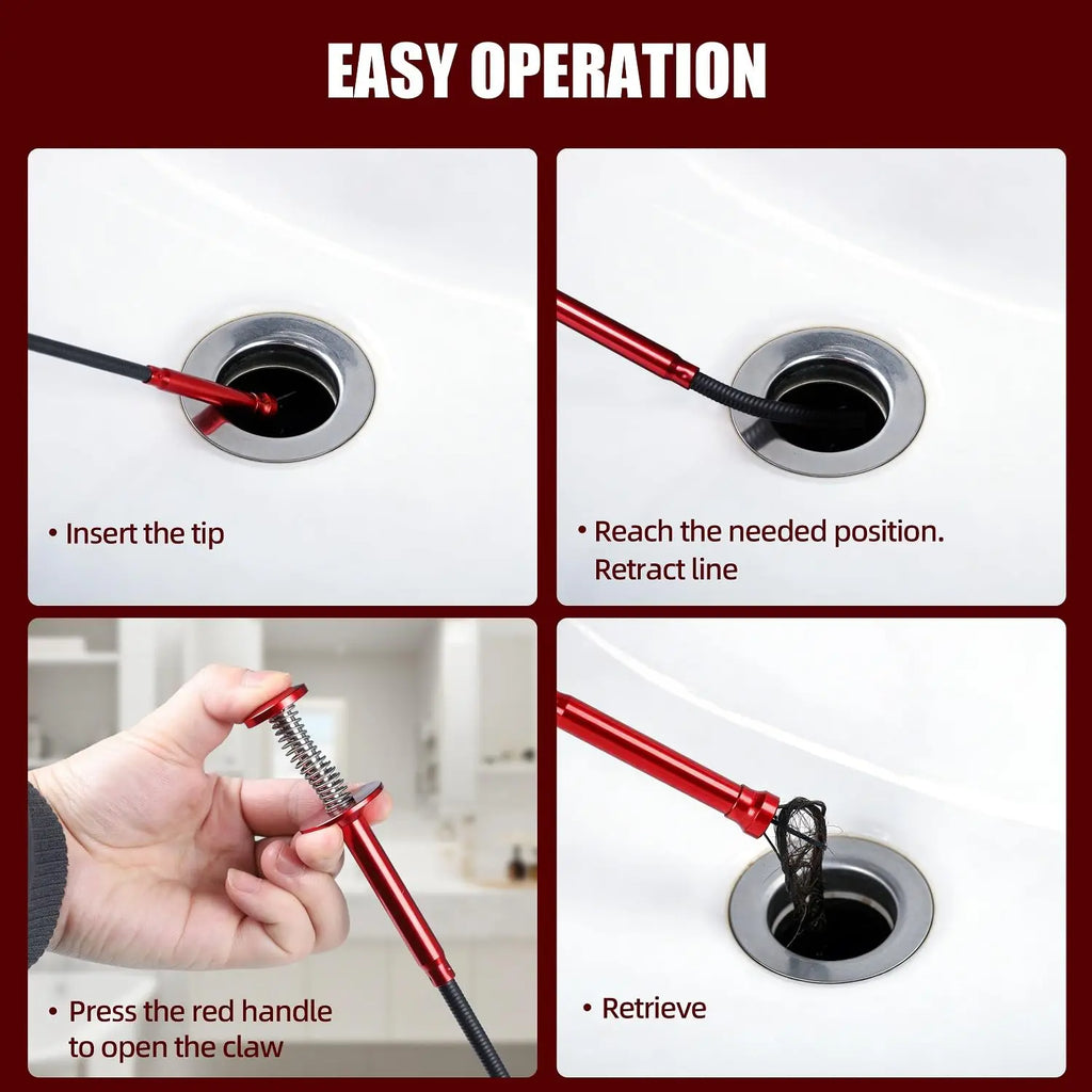 24" Flexible Magnetic Pickup Tool – 4-Claw Grabber