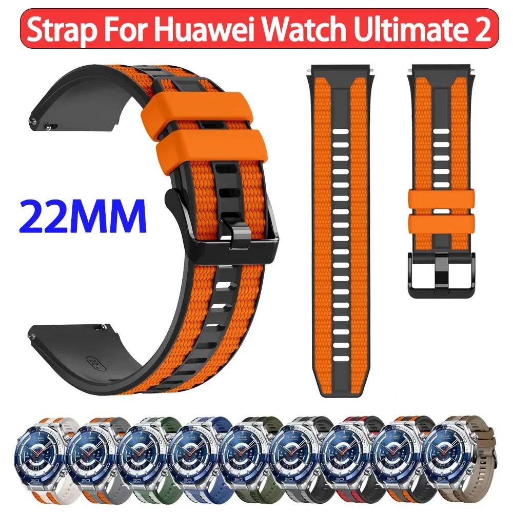 22mm Silicone Watch Band for Huawei Watch GT 6 5 4 – Unisex