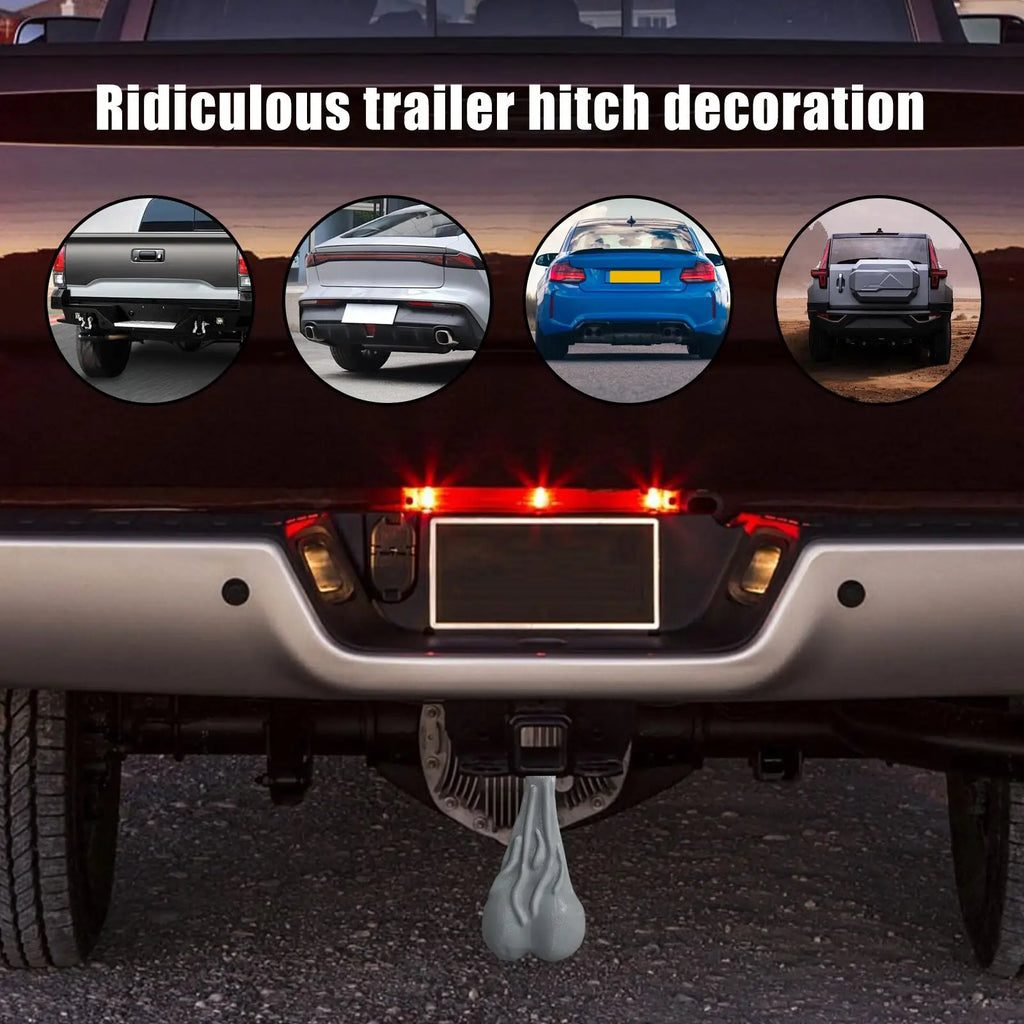 Funny Truck Bumper Ball Hitch Ornament – Gag Gift for Men