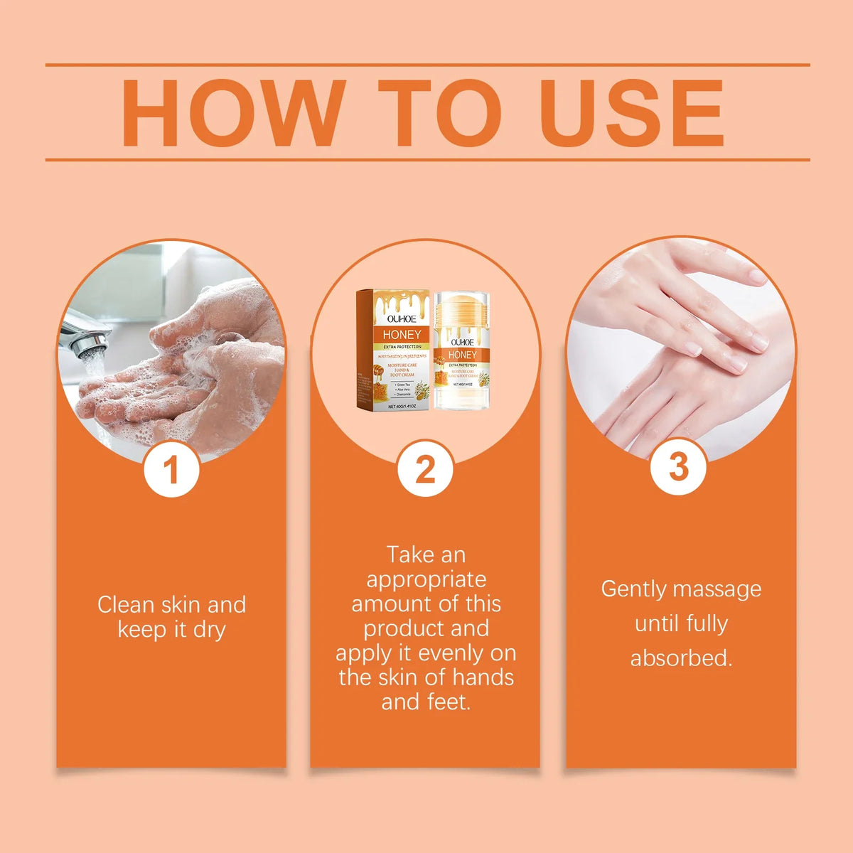 Honey Hand & Foot Cream – Moisturizing Balm for Dry Skin