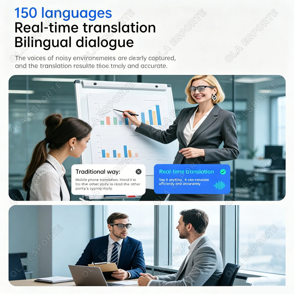 AI Smart Sunglasses – Bluetooth, Translation & Music