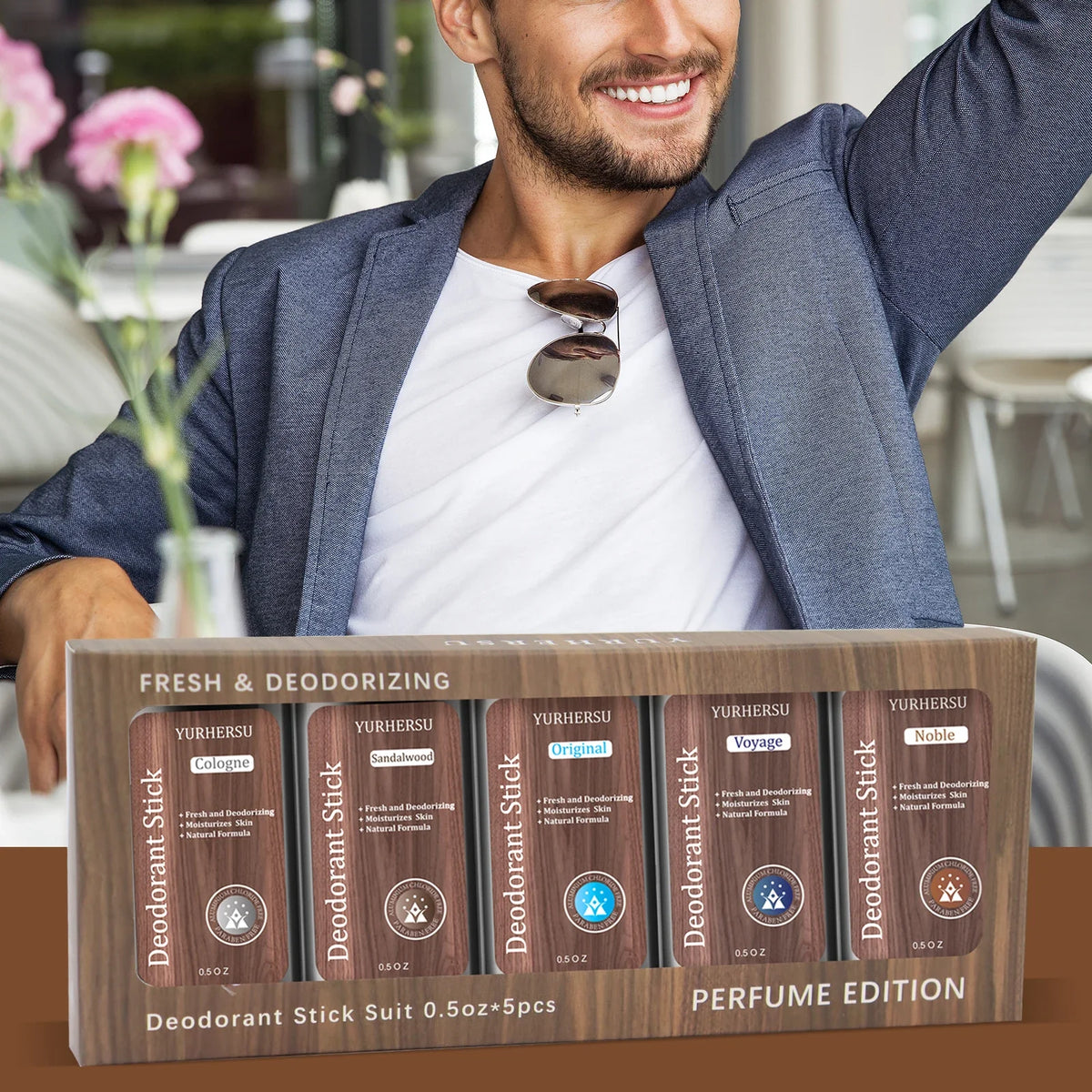 YURHERSU 5-Piece Deodorizing Body Cream Set – Unisex Fresh