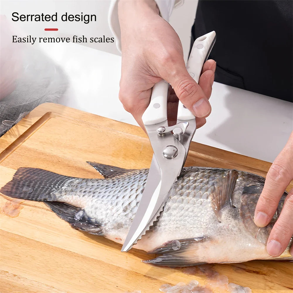 Professional Stainless Steel Kitchen Scissors & Food Shears