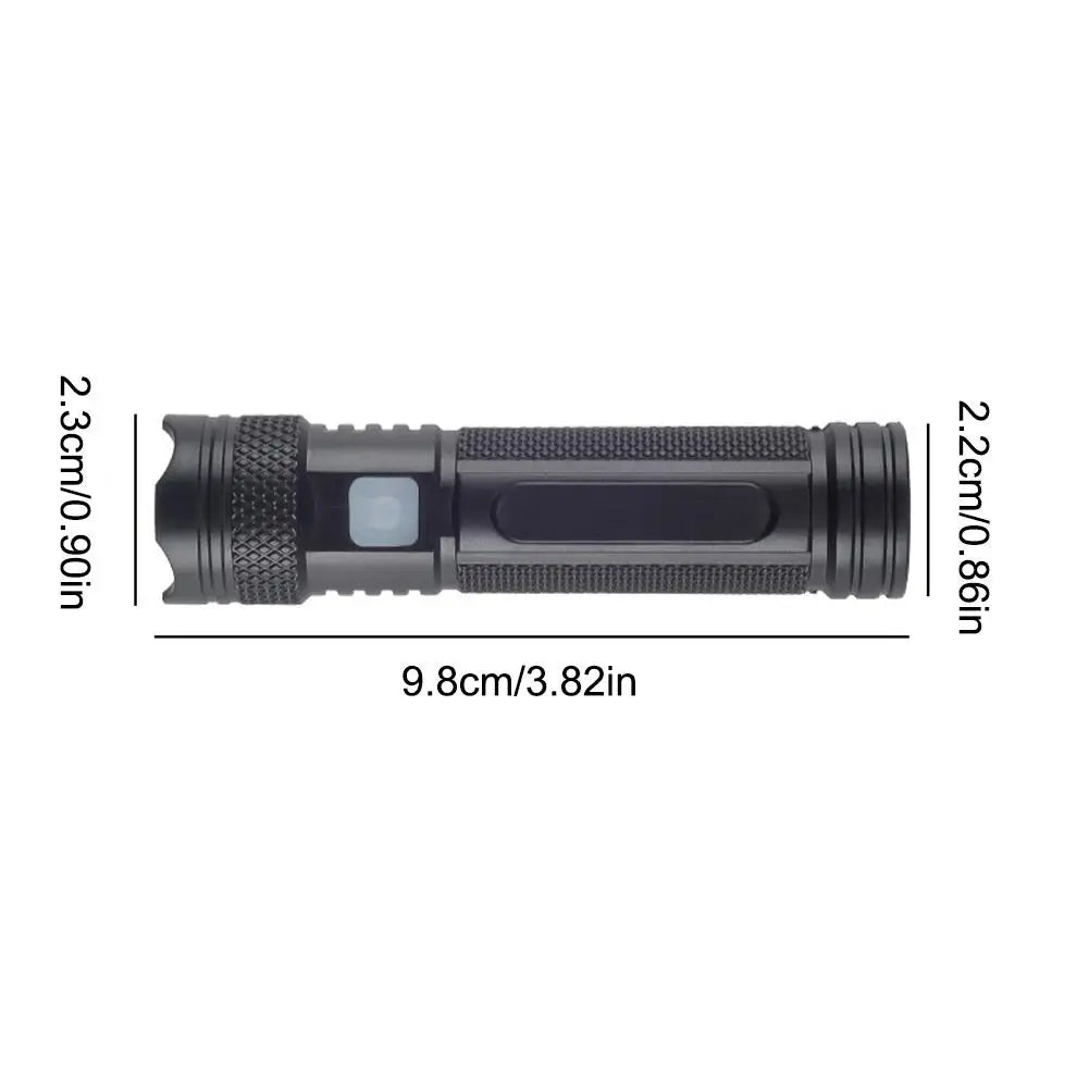 Rechargeable 365nm UV Flashlight – Mini Ultraviolet Torch