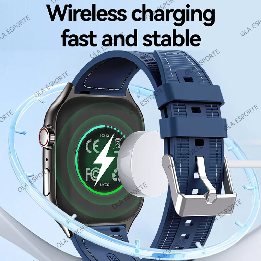 Ola Esporte HW12 Smartwatch 2.01" HD Bluetooth Call Fitness Tracker