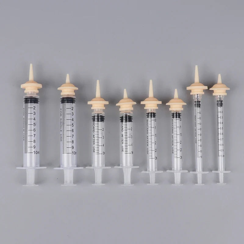 Pet Oral Syringe Feeder with Silicone Nipple | Puppy Kitten