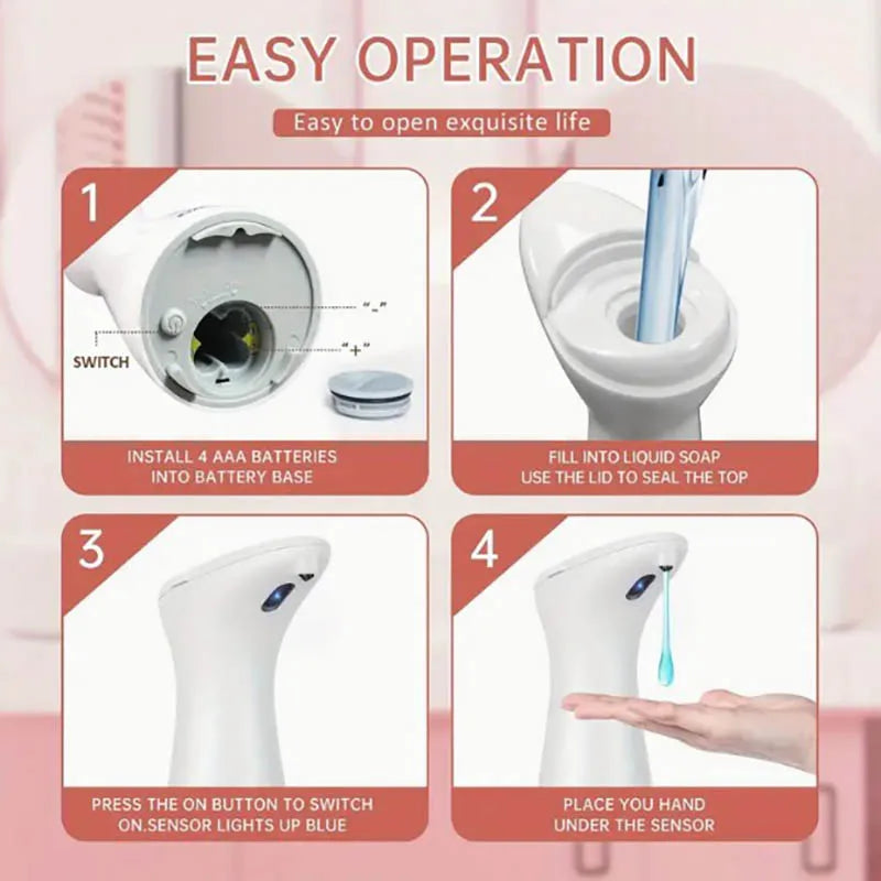 Touchless Automatic Sensor Soap Dispenser | 200ml Kitchen & Bath