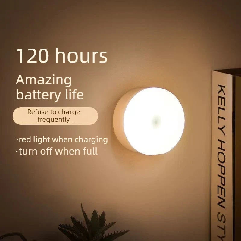 USB Rechargeable LED Night Light – Touch Sensor Magnetic Wall Lamp