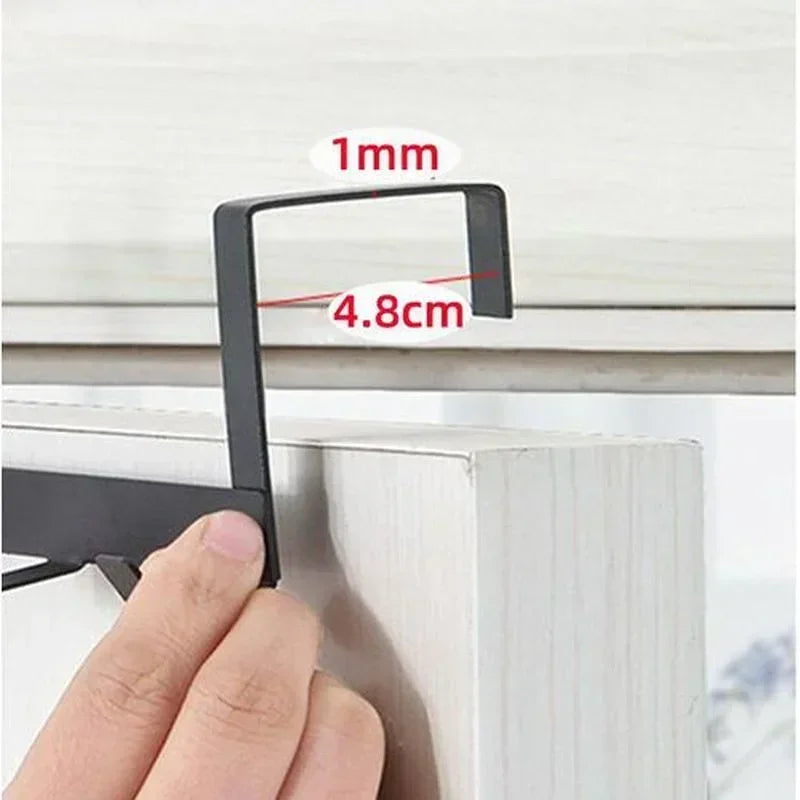 Over-Door Wrought Iron Hook – No-Drill Storage Rack
