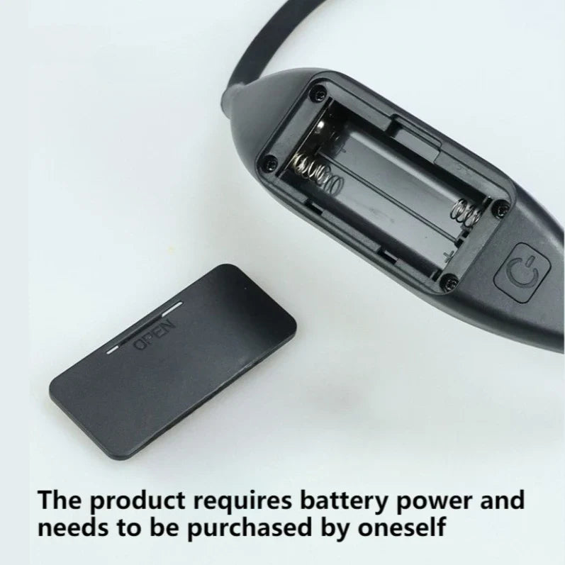 LED Neck Reading Light – 360° Flexible Arm, Battery Powered