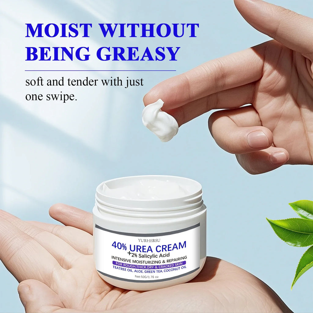 YURHERSU 40% Exfoliating Foot Cream for Dry Cracked Heels 50g