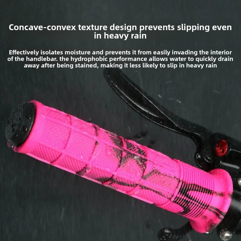 TPE Camo Bike Handlebar Grips – Anti-Slip & Shock-Absorbing