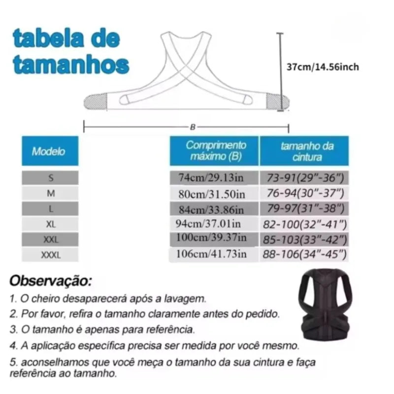 Posture Corrector Vest | Adjustable Back & Lumbar Support Brace