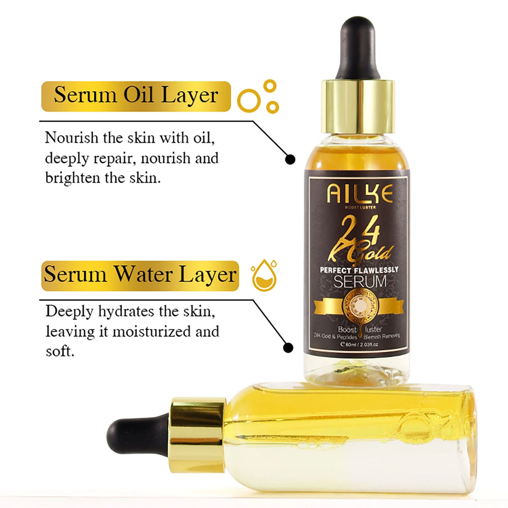 AILKE 24K Gold Brightening Face & Body Serum | Even Skin Tone