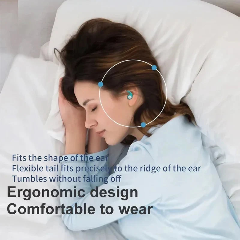 Soft Silicone Earplugs – 3-Layer Noise Reduction & Waterproof