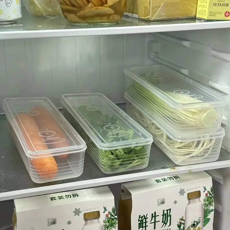 Fresh Box Refrigerator Storage Boxes Scallions Food Container Lid