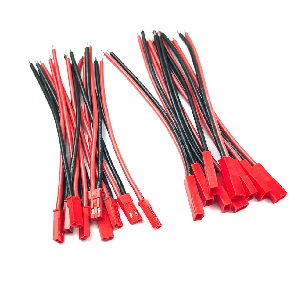 10Pairs 20AWG JST Plug Connector SYP 2Pin Male Female Soft Silicone